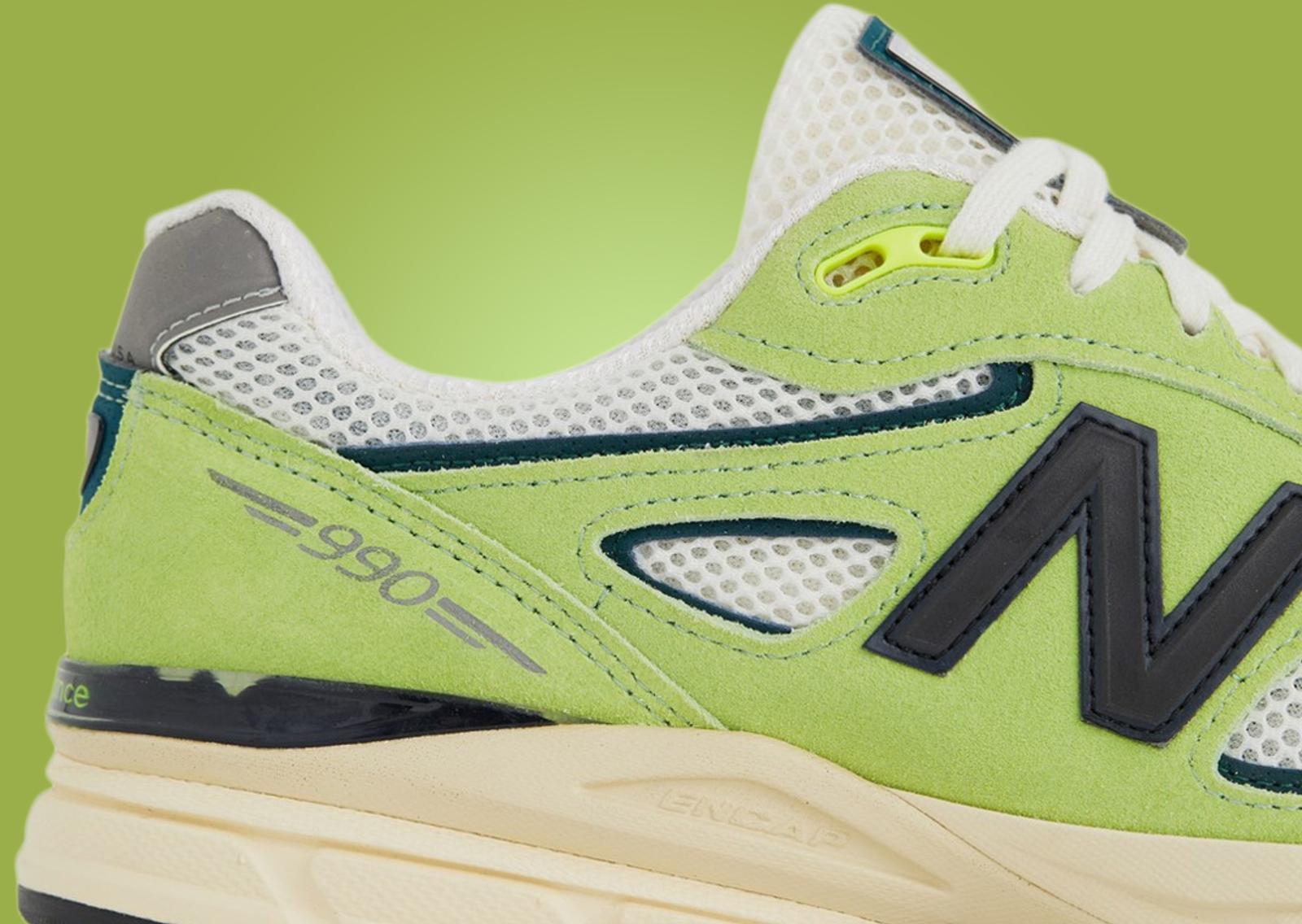 New Balance 990v4 Made in USA Hi-Res Lateral Heel