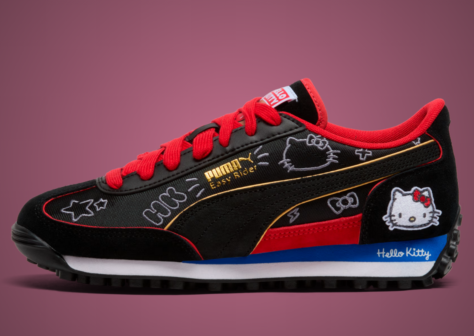 Hello Kitty x Puma Easy Rider Black (W) Lateral