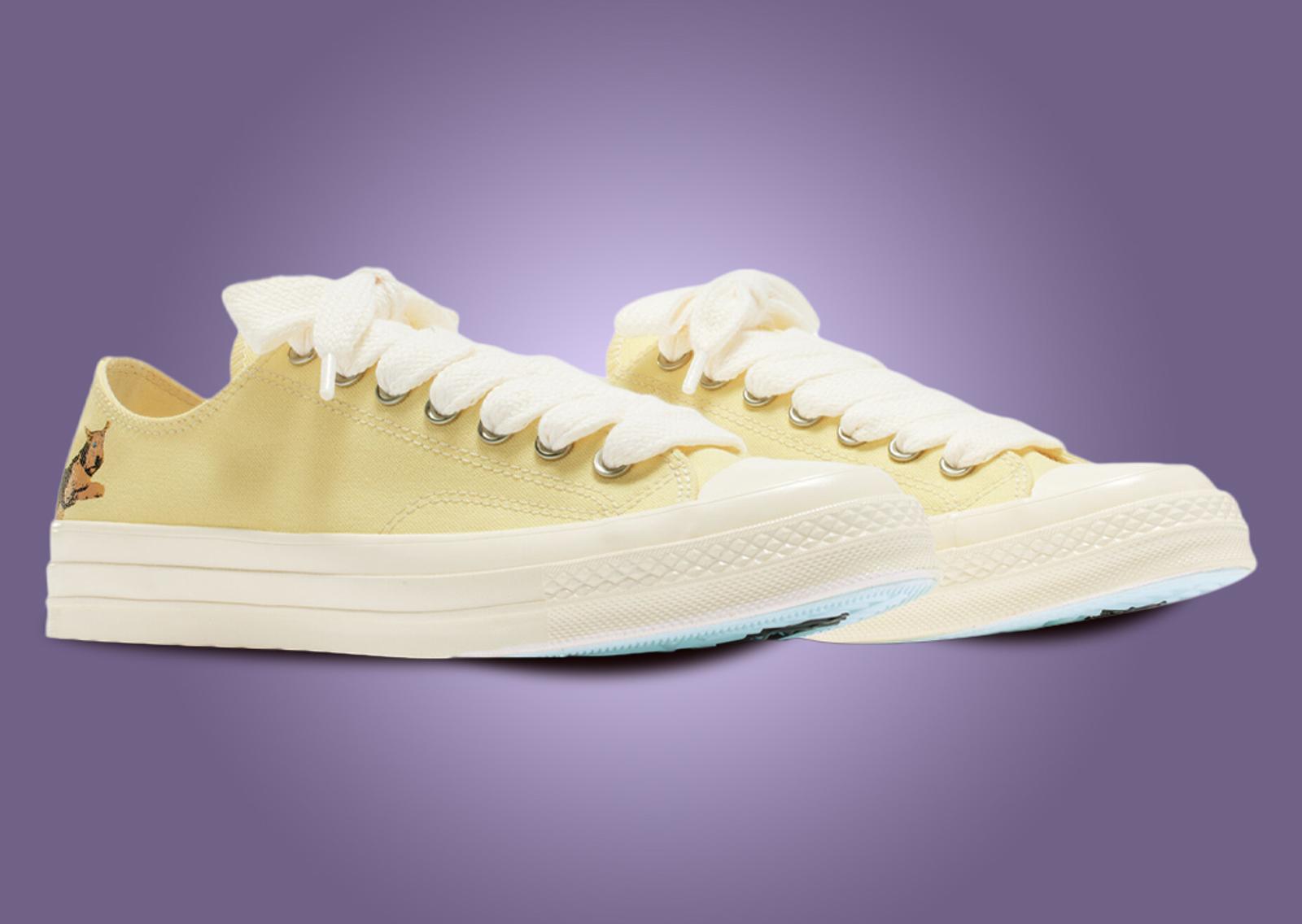 Golf le FLEUR* x Converse Chuck 70 Ox Darryl Lemon Meringue Angle