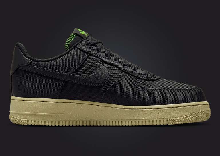 Nike Air Force 1 Low Sustainable Canvas Black Medial