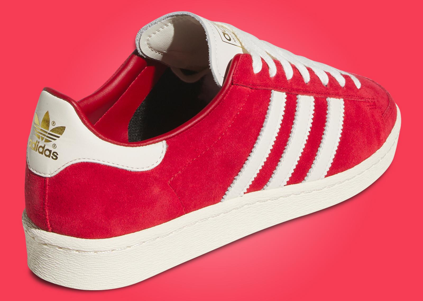 adidas Jabbar Low Team Power Red Heel Angle