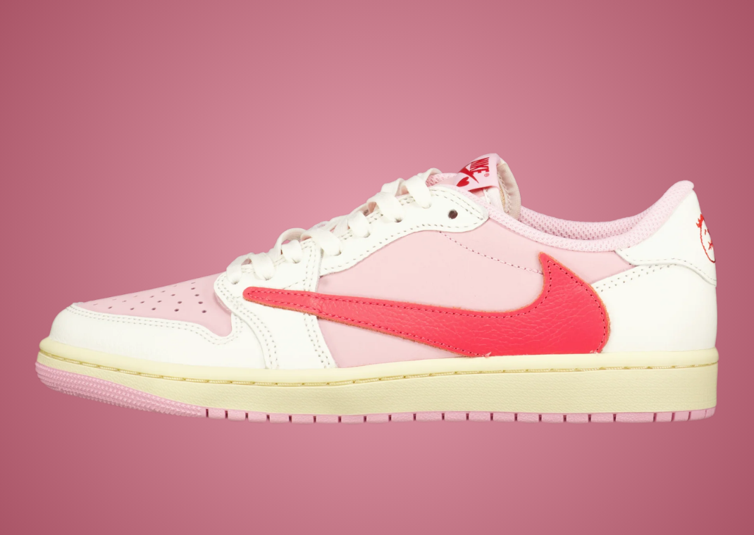 Raffles are Popping Up for Travis Scott's Pink Air Jordan 1 Low Pack
