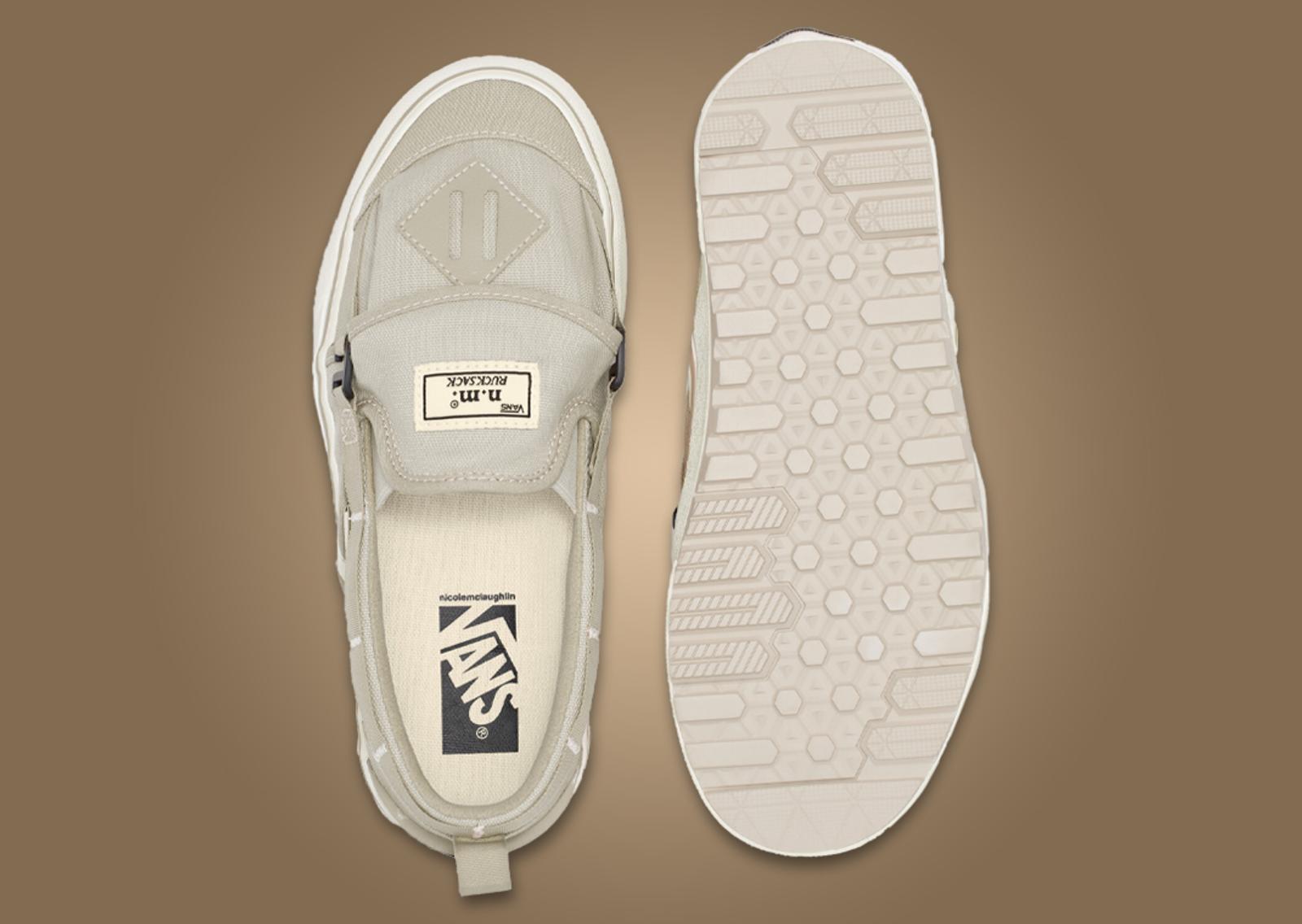 Nicole McLaughlin x Vans Slip-On RS Cream Top and Outsole