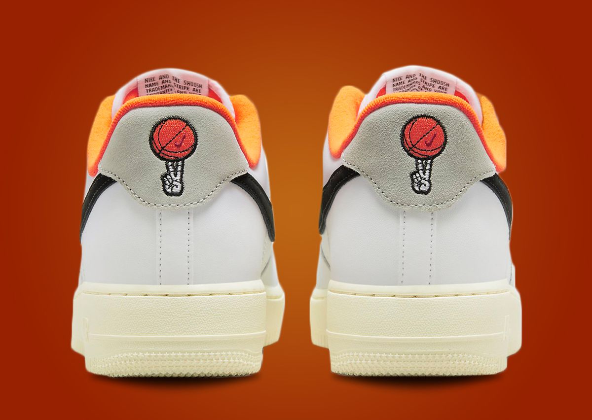 Nike Air Force 1 Low Hoops White Orange Black DX3357-100