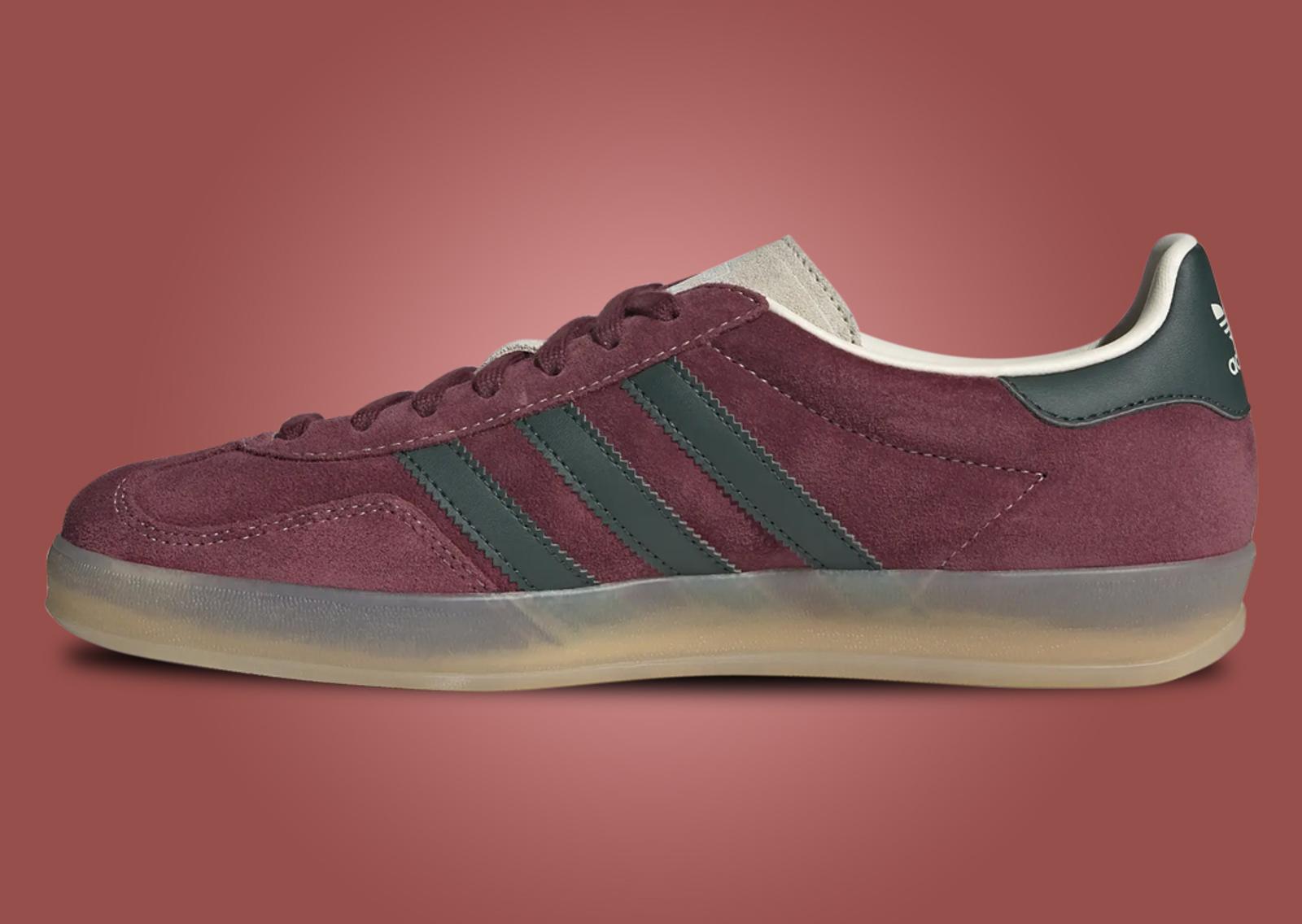 adidas Gazelle Indoor Shadow Red Shadow Green Medial