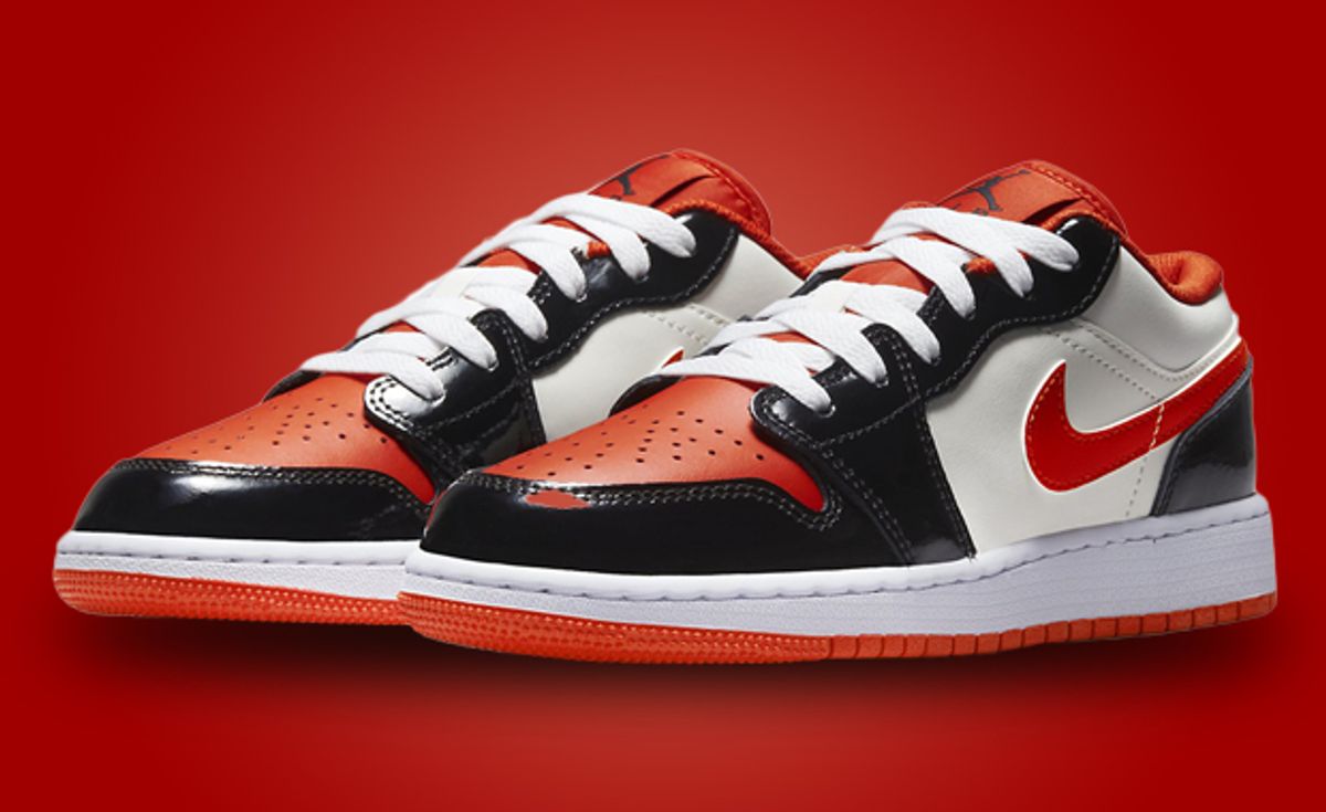 Air Jordan 1 Low Team Orange Black (GS) Raffles and Release Date