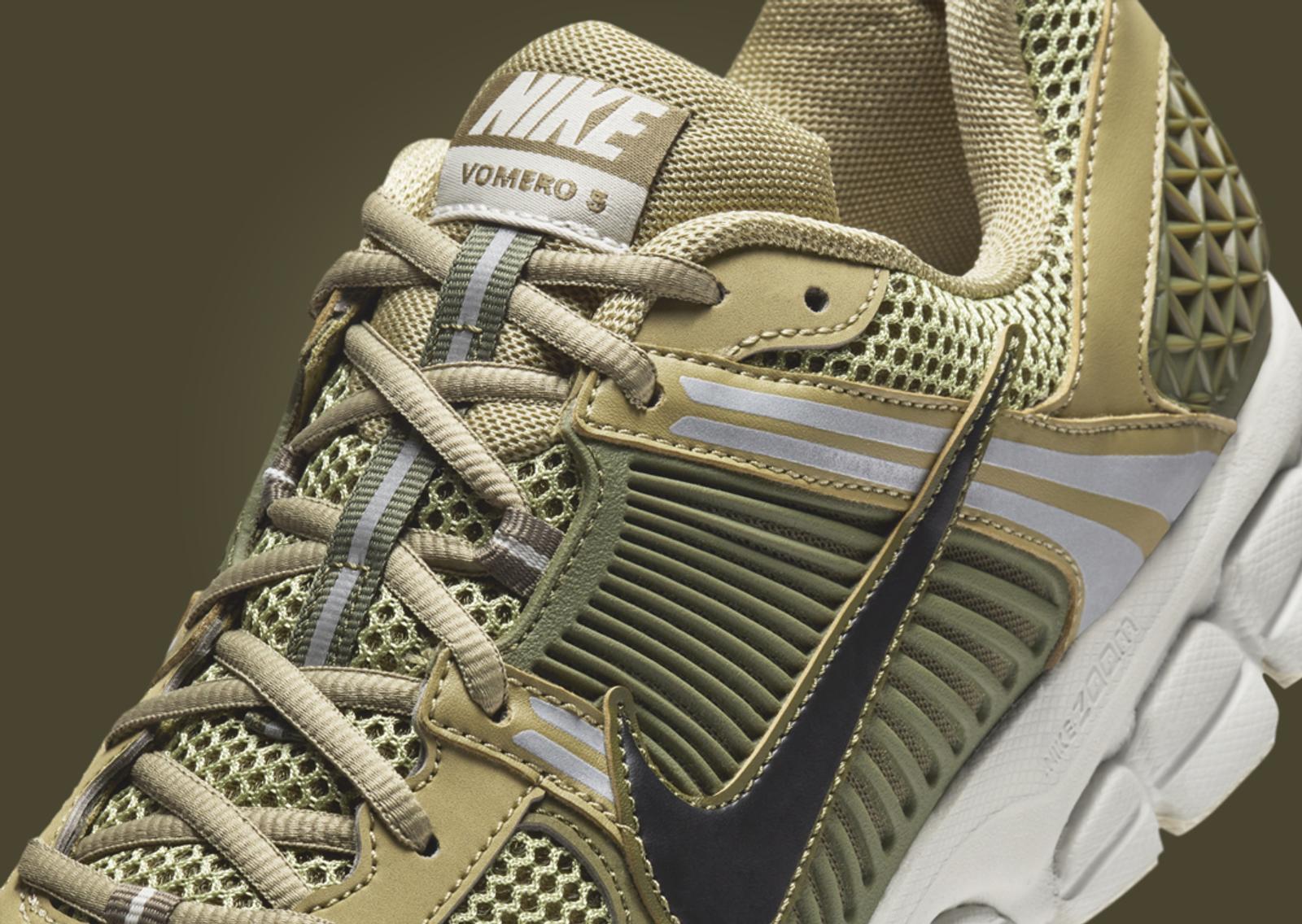 Nike Zoom Vomero 5 Neutral Olive Midfoot Detail