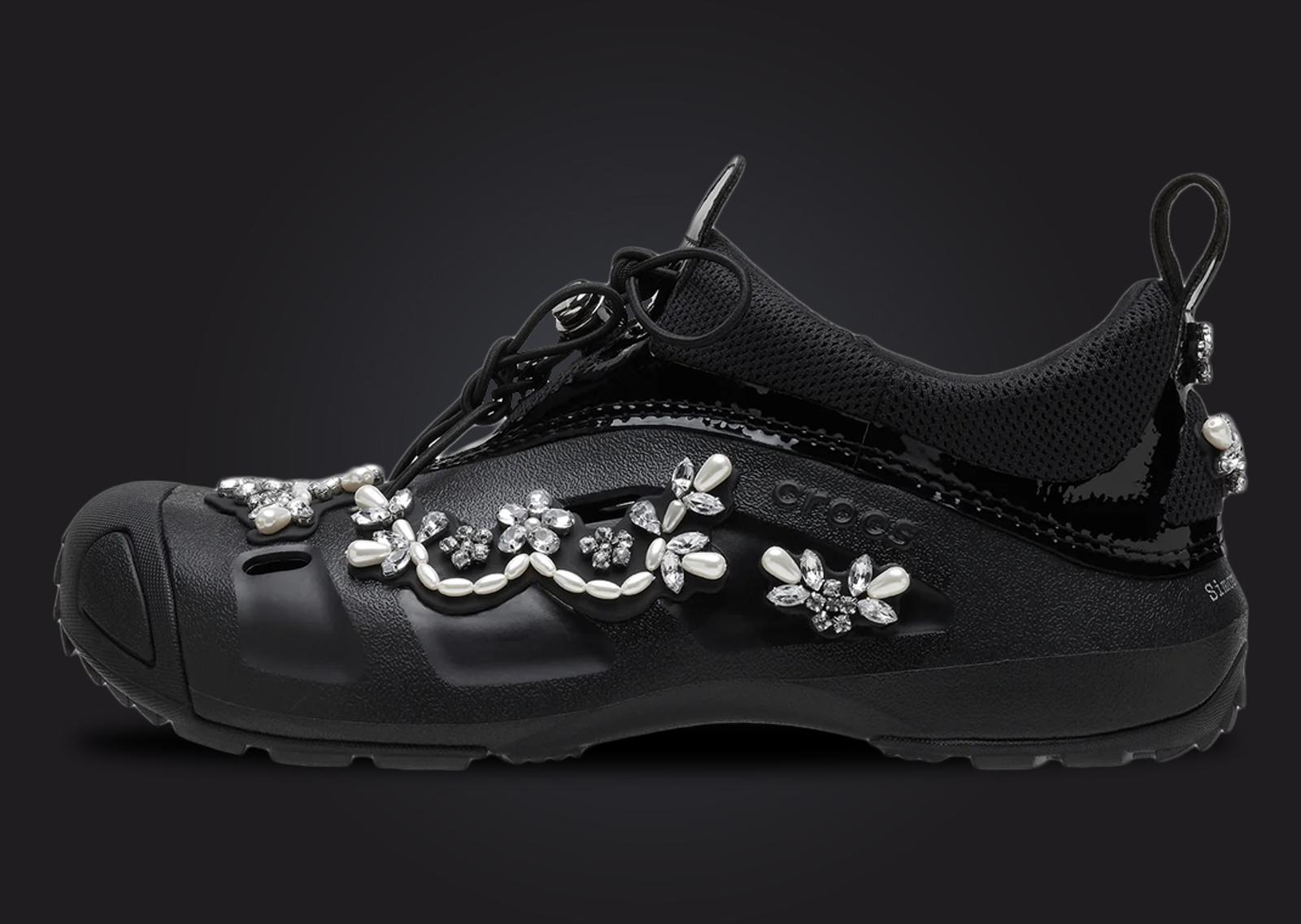 Simone Rocha x Crocs Quick Trail Black Medial