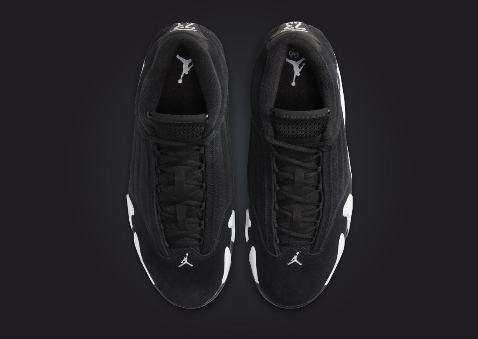 Air Jordan 14 Retro Black White Top