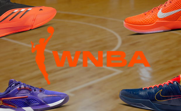 top 10 shoes by minutes played in the 2025 WNBA regular season