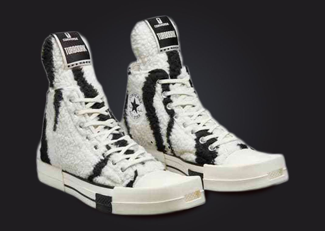 Faux Zebra Print Covers This Rick Owens DRKSHDW x Converse