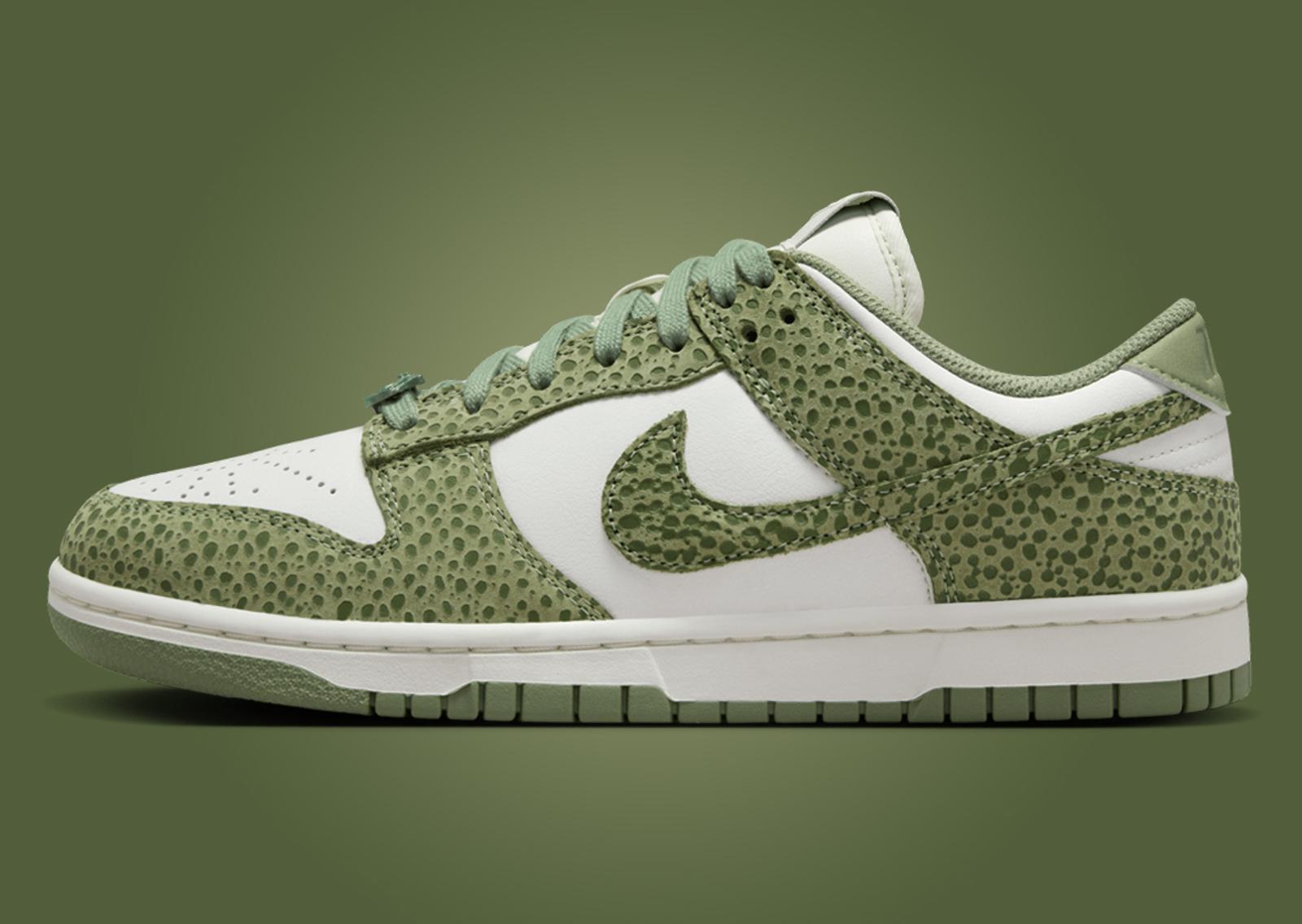 Nike Dunk Low Safari Print Honeydew (W) Lateral