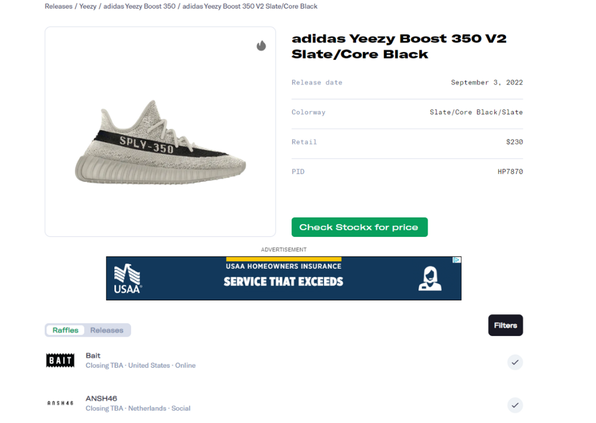 adidas Yeezy Boost 350 V2 Slate Raffle Guide