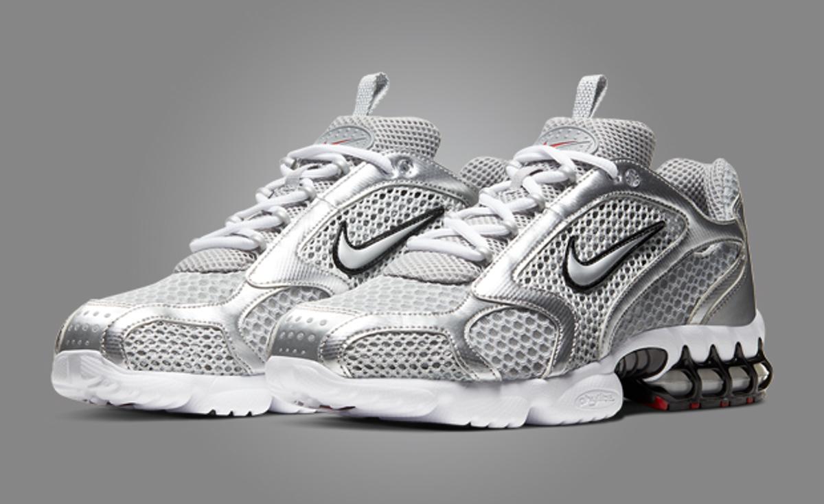 The Nike Air Zoom Spiridon Cage 2 Metallic Silver Releases April 2024