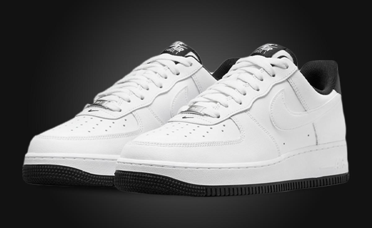 This Nike Air Force 1 Low Comes In A Clean White And Black Colorway