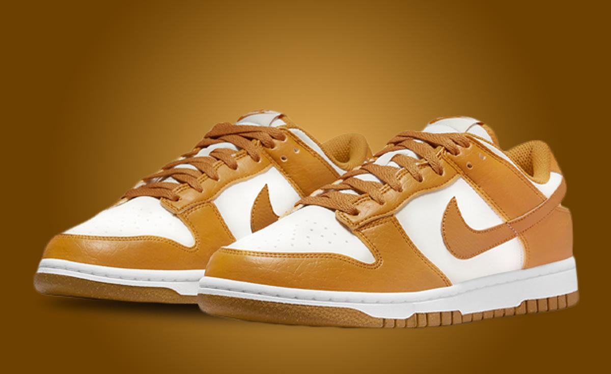 This Nike Dunk Low Appears In Phantom Gold