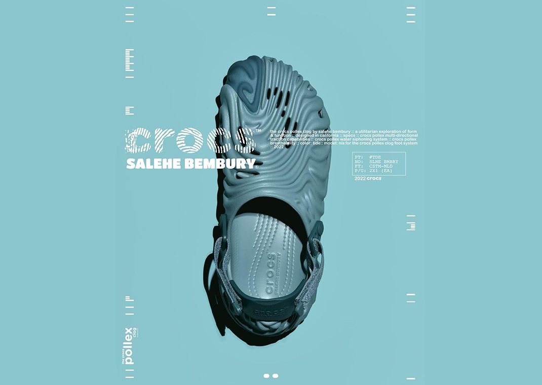 Blue Ocean Tides Influence This Salehe Bembury x Crocs Pollex Clog