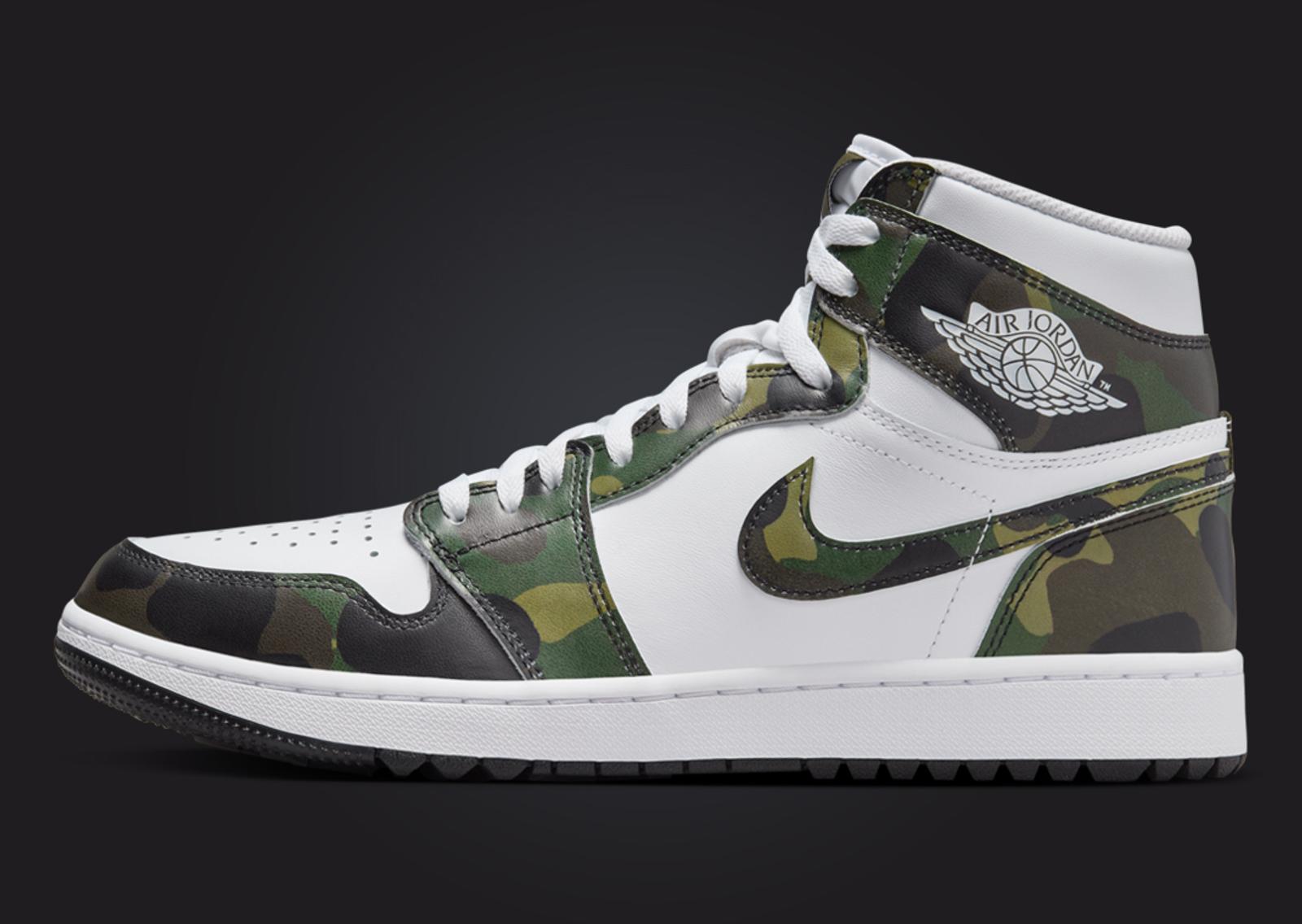 Air Jordan 1 High Golf Camo Lateral