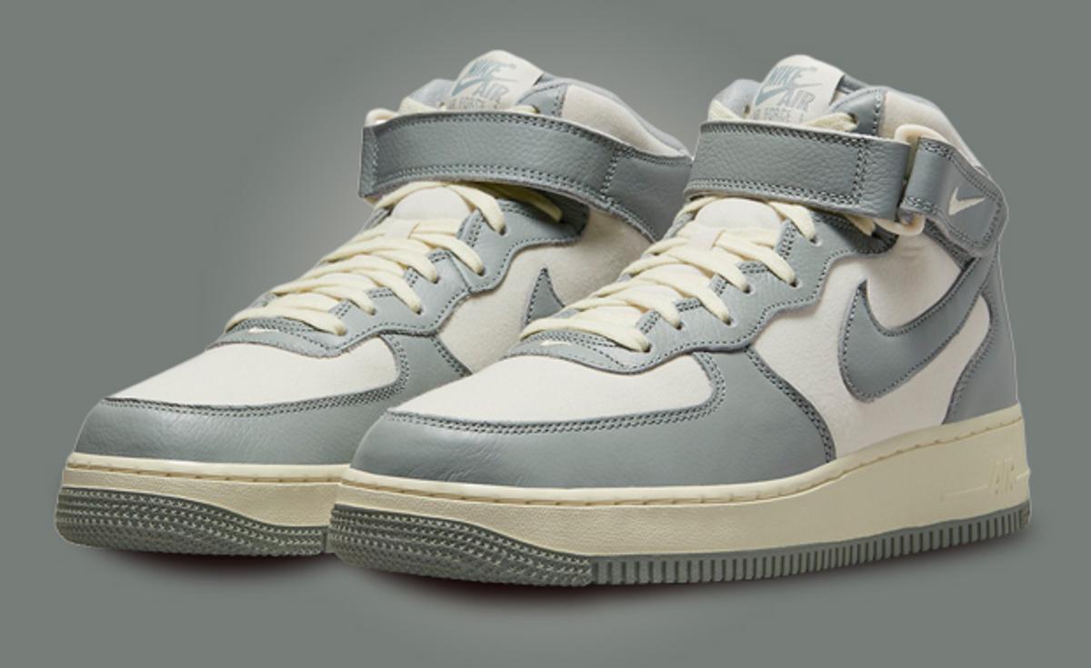 We're Getting Vintage Vibes From The Nike Air Force 1 Mid NBHD Coconut Milk Mica Green