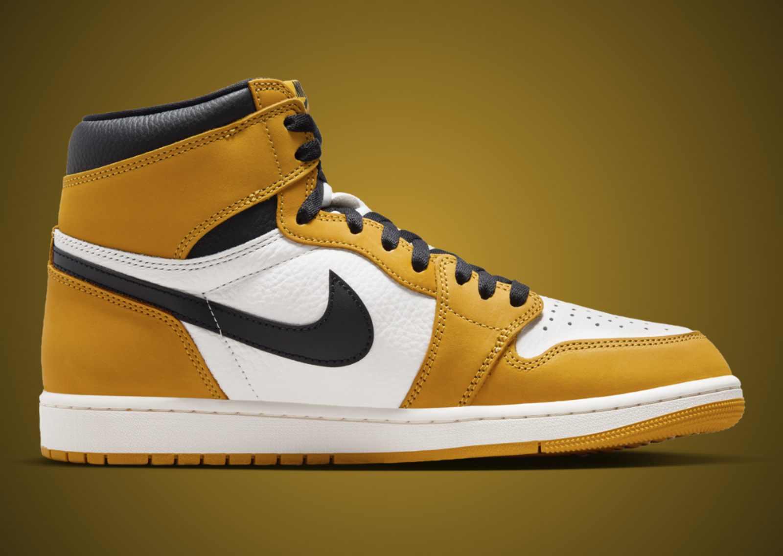 Air Jordan 1 Retro High OG Yellow Ochre Medial