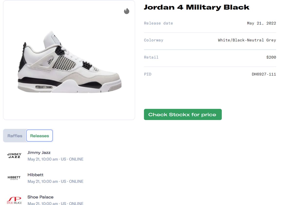Air Jordan 4 Military Black Release Guide