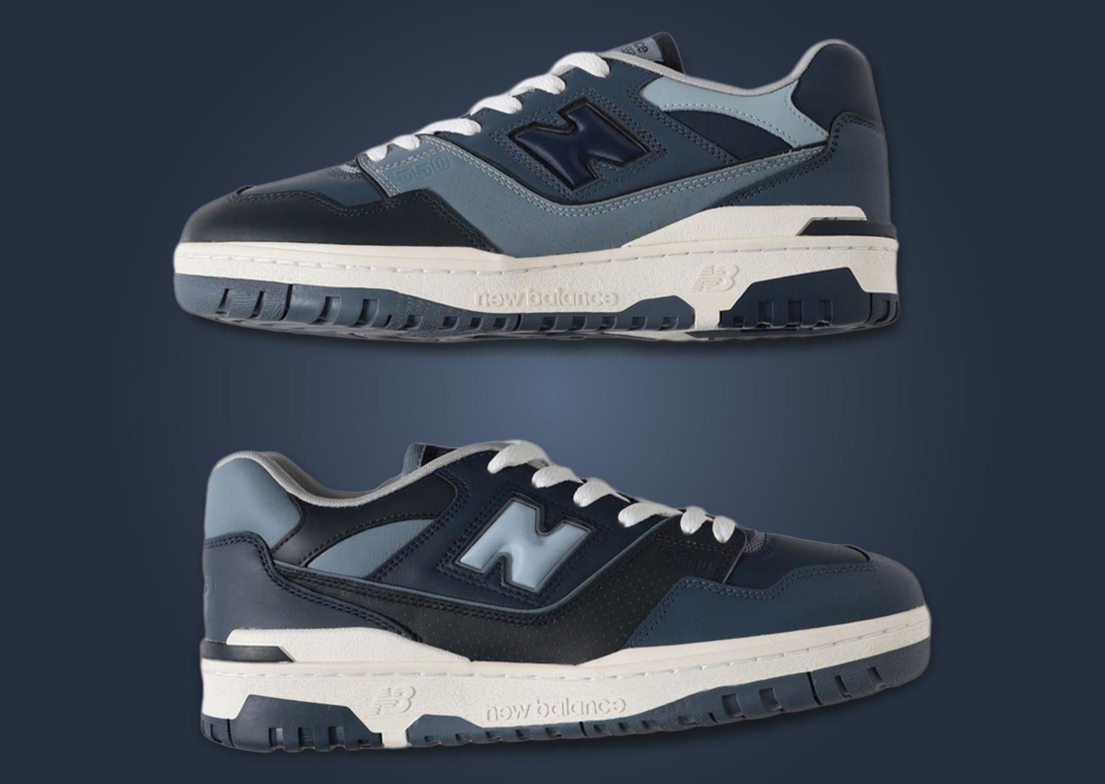 BEAMS x New Balance 550 Navy Lateral