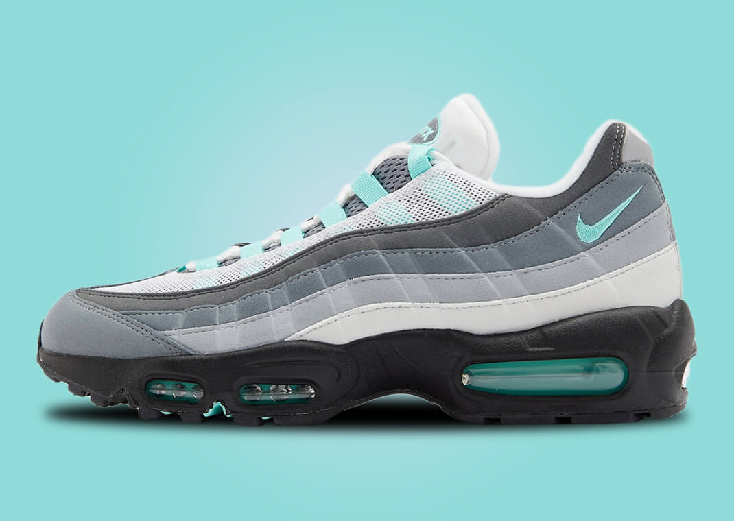 あおページ Hyper Turquoise Highlights This Grey Shaded Nike Air Max 95
