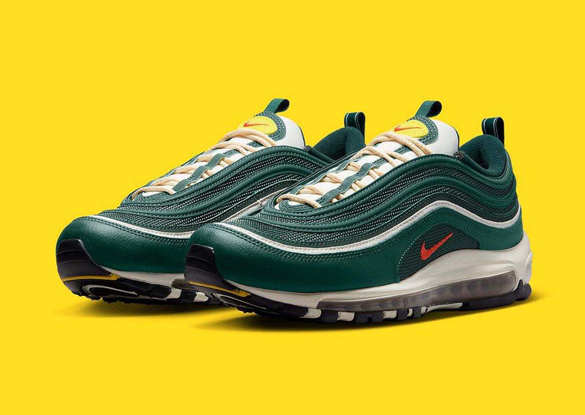 Nike air max 97 green and orange Clearance