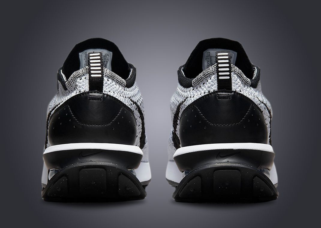 air max warp flyknit sneaker in pure platinum & black multi color