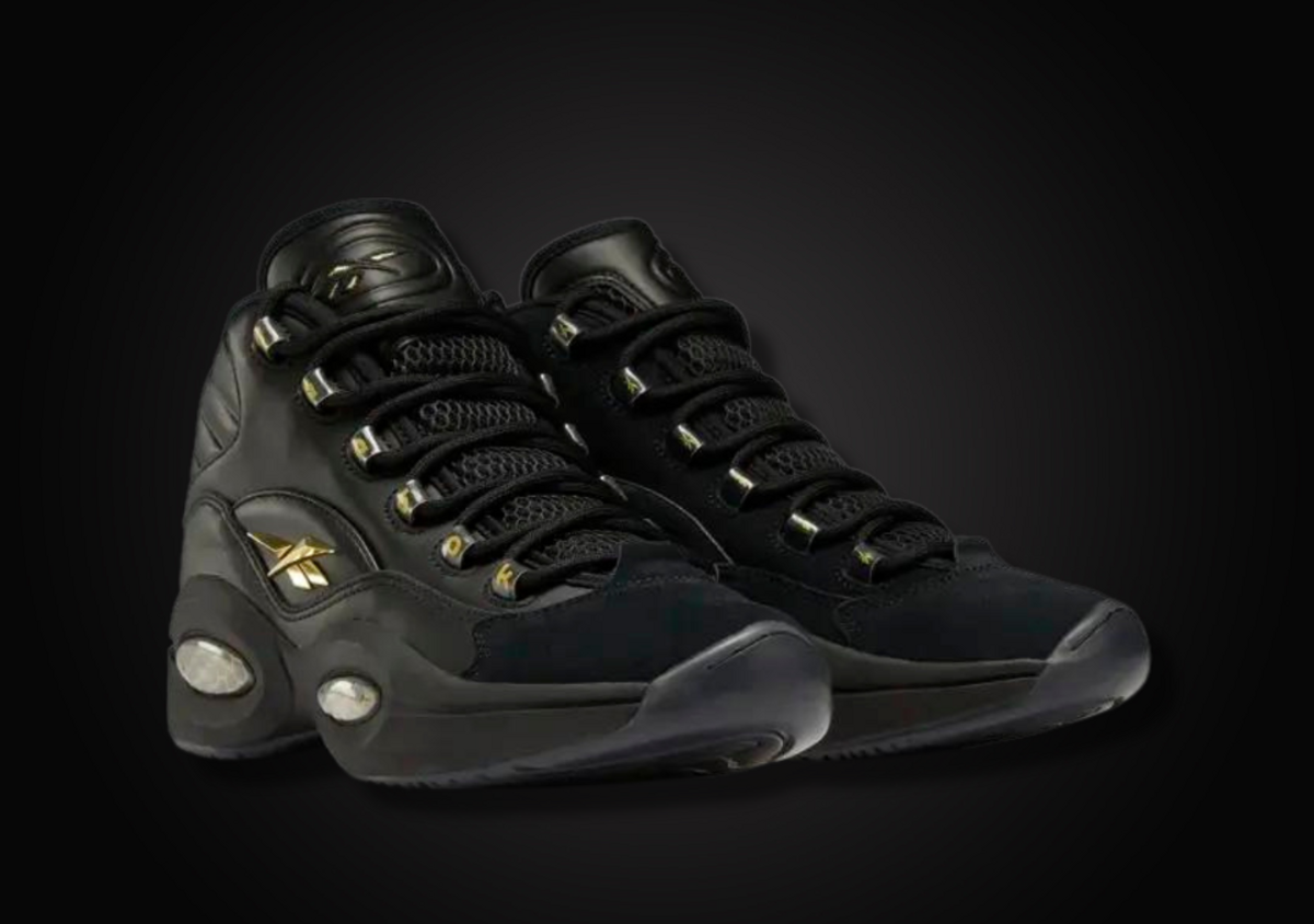 Reebok question black gold hotsell