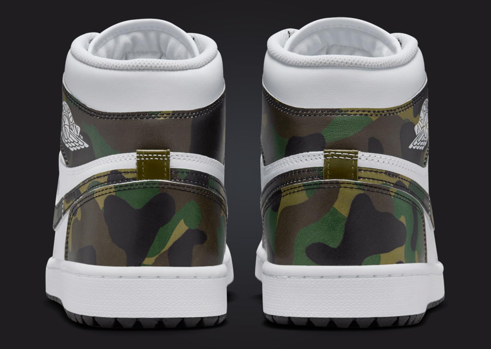 Air Jordan 1 High Golf Camo Heel