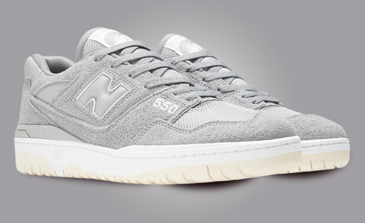 New Balance Treats the 550 to Grey Suede