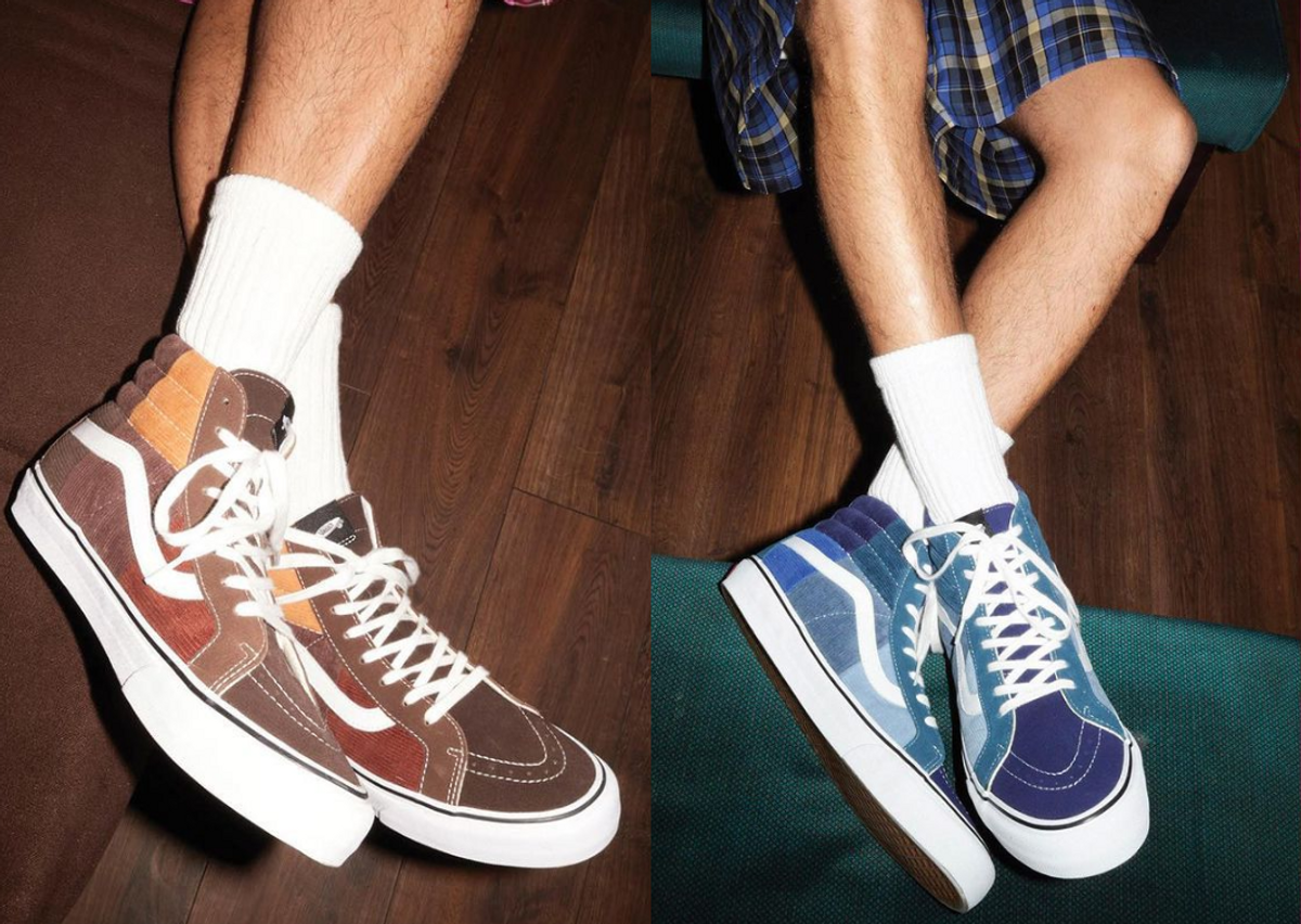 Vans top sk8 patchwork