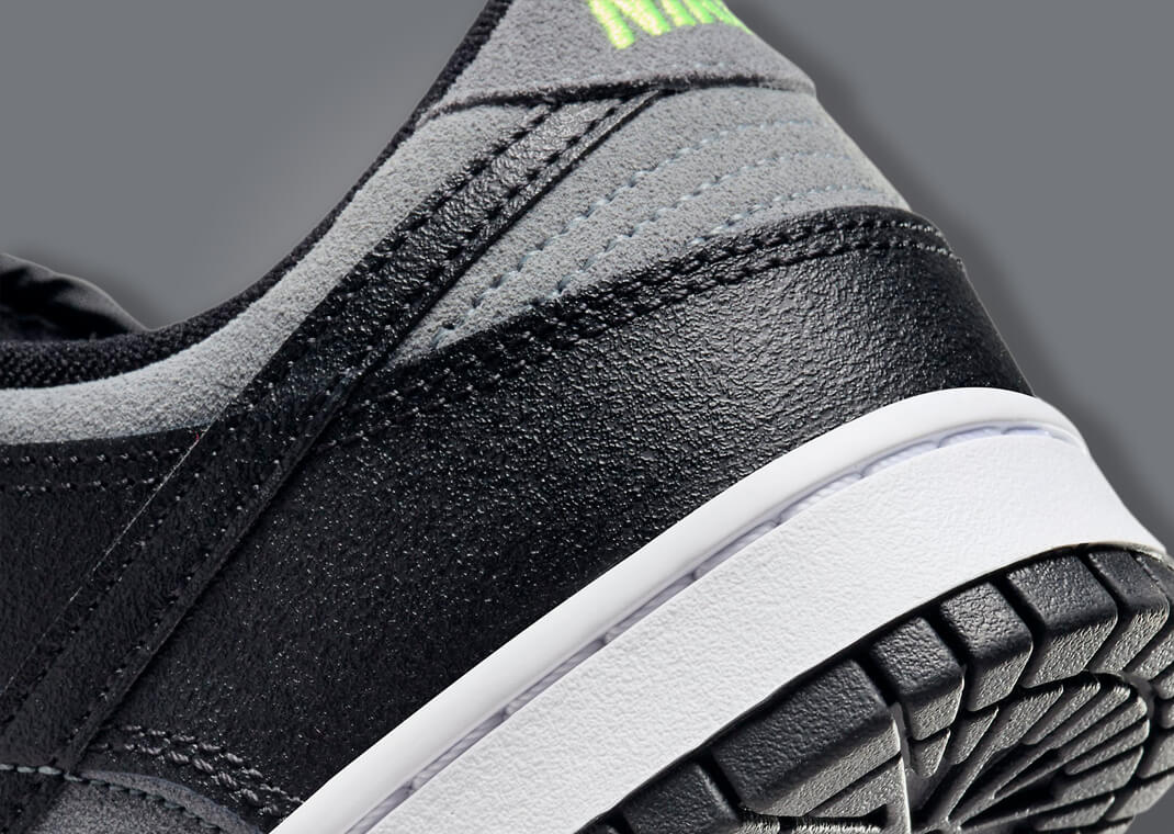 Nike Dunk Low Black Grey Volt Raffles and Release Date
