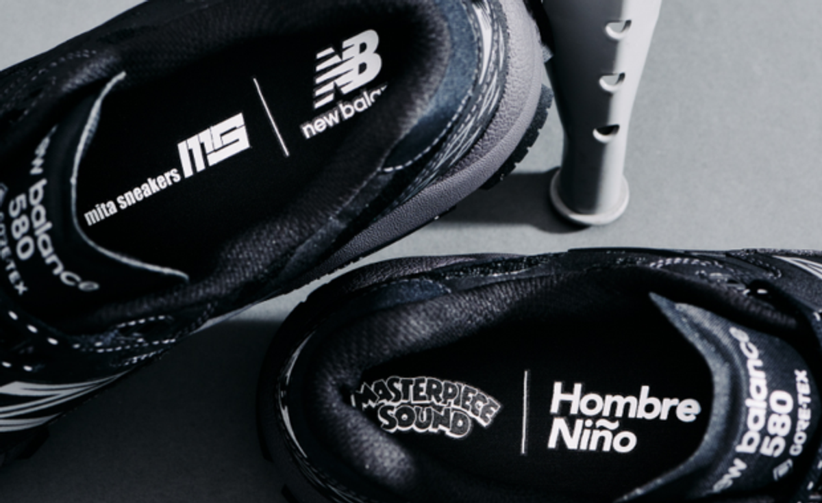 The Masterpiece Sound x Hombe Niño x mita sneakers x New Balance 580 GTX Releases October 2023