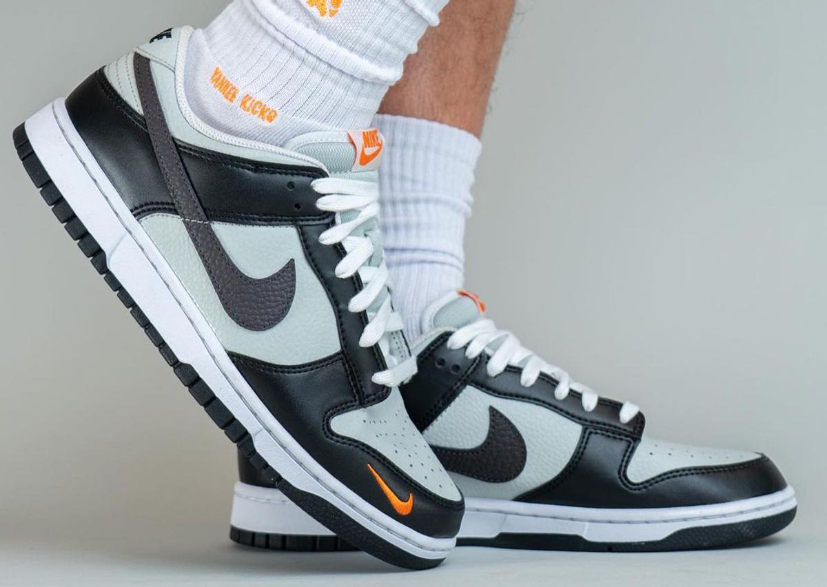 On-Foot Look At The Nike Dunk Low Mini Swoosh Orange Panda