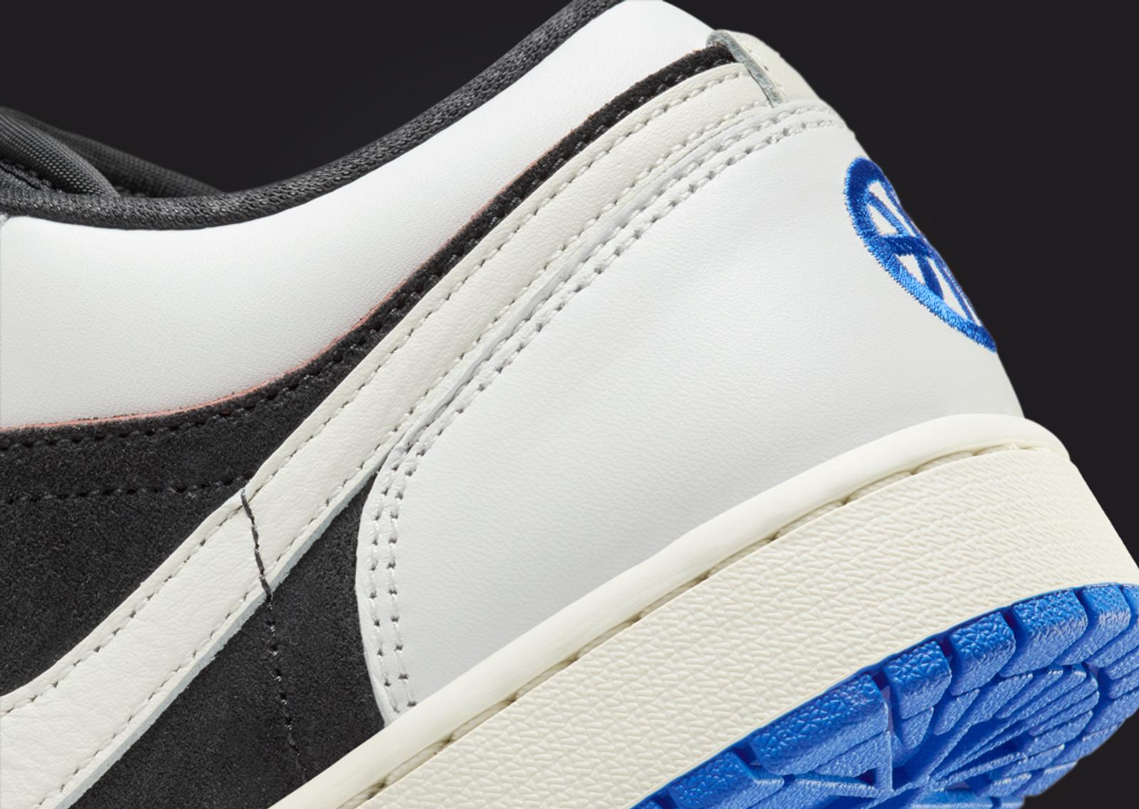 Air Jordan 1 Low Quai54 Heel Detail