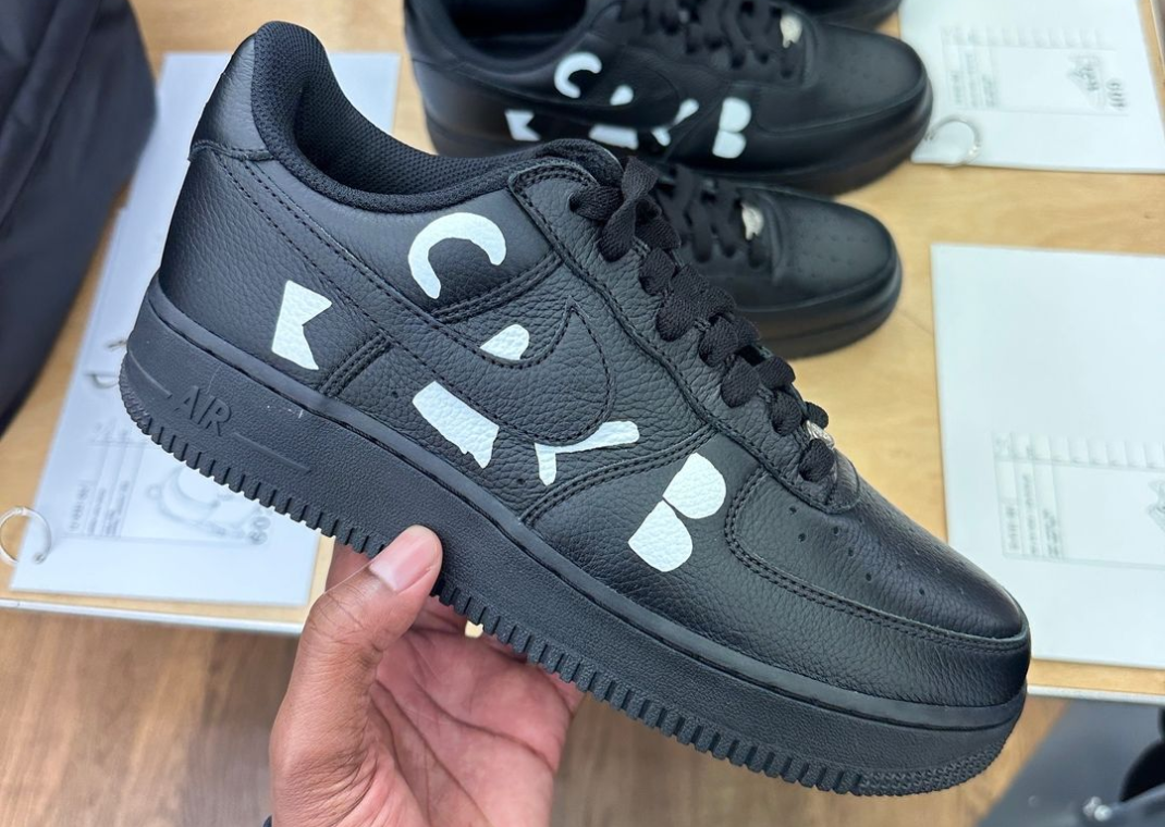 The CDG Black x Nike Air Force 1 Low Black Releases Spring Summer 2025