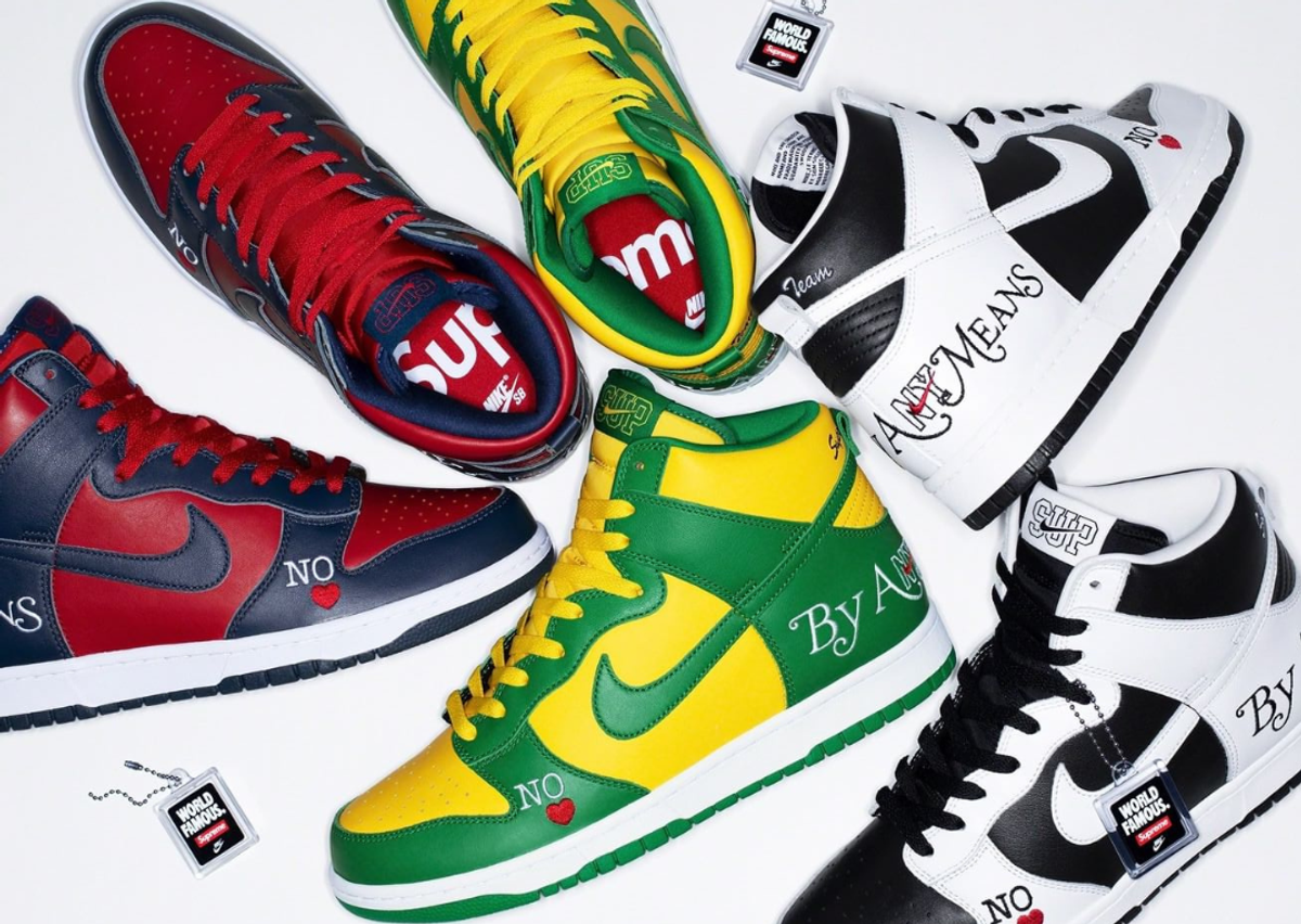 Supreme x Nike SB Dunk High "By Any Means" Pack