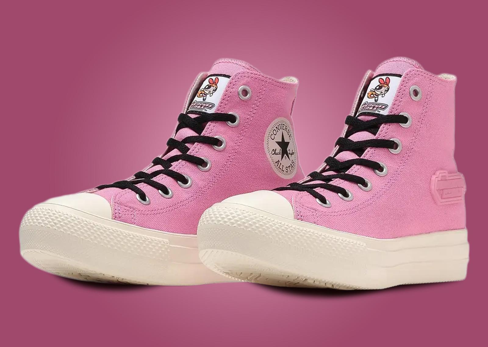 The Powerpuff Girls x Converse All-Star Light PLTS Hi Blossom (GS) Angle