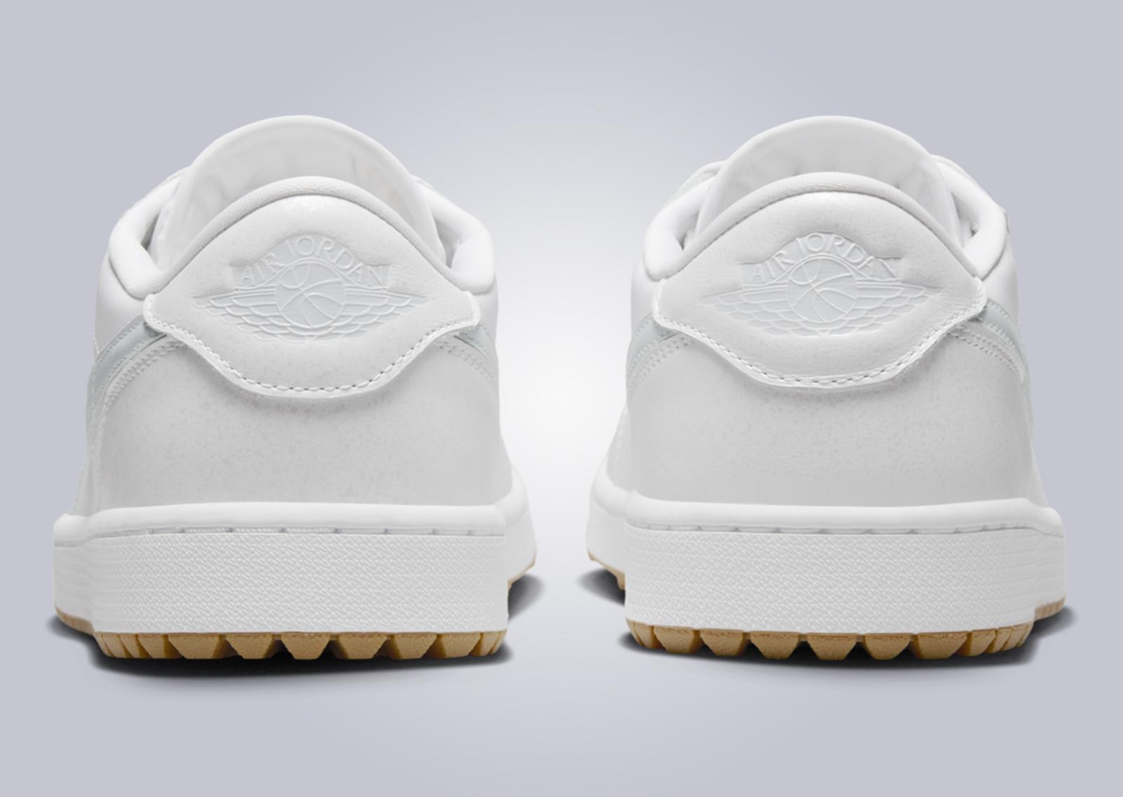 Air Jordan 1 Low Golf White Gum Heel Tab