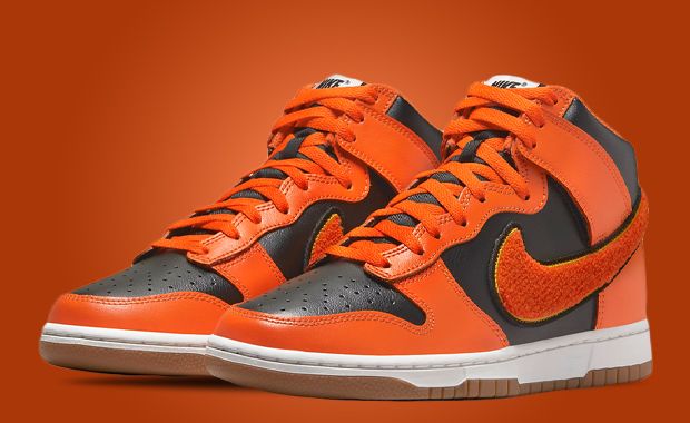 Black And Safety Orange Dresses The Latest Nike Dunk High University