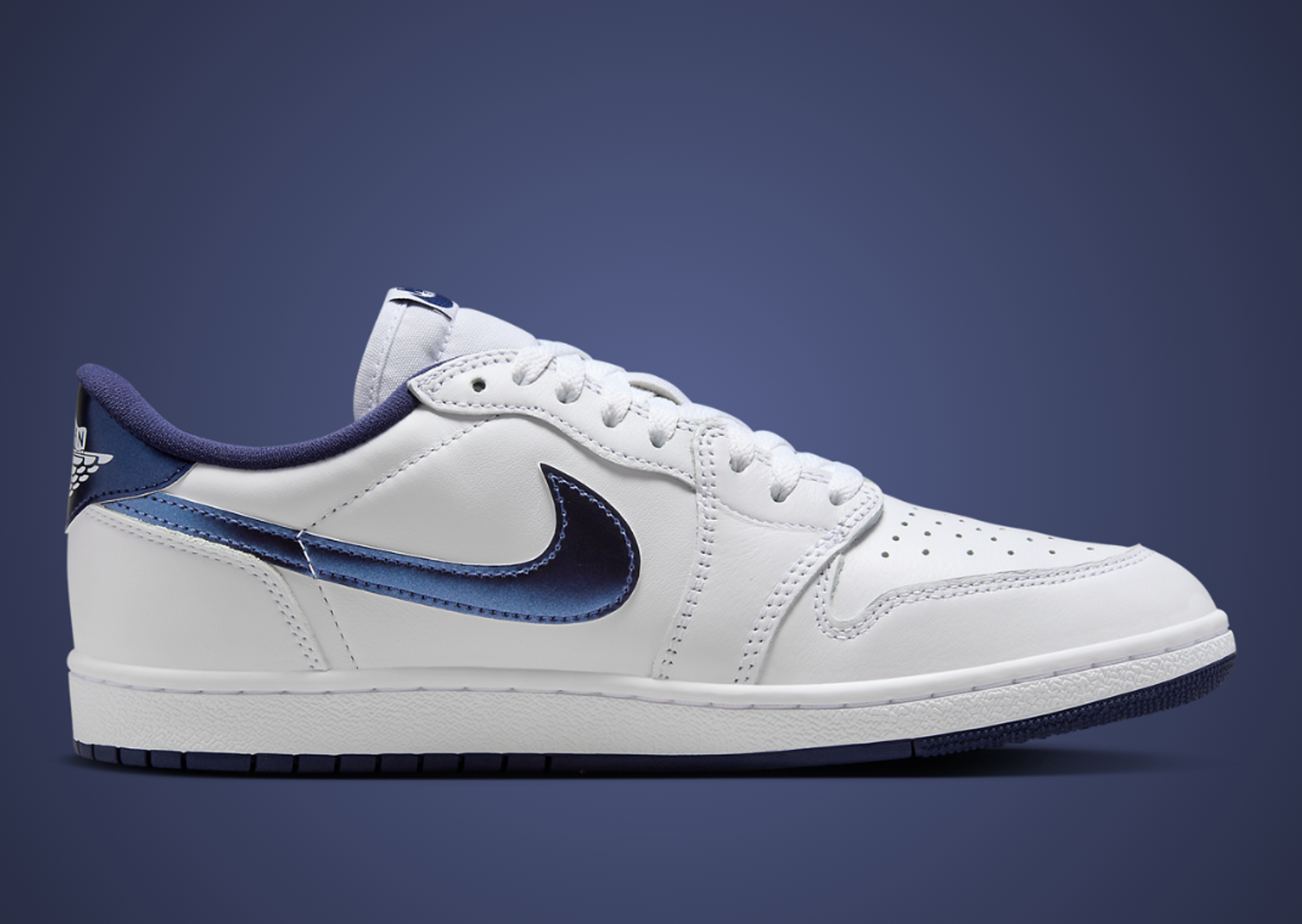 Air Jordan 1 Low 85 Metallic Navy Medial