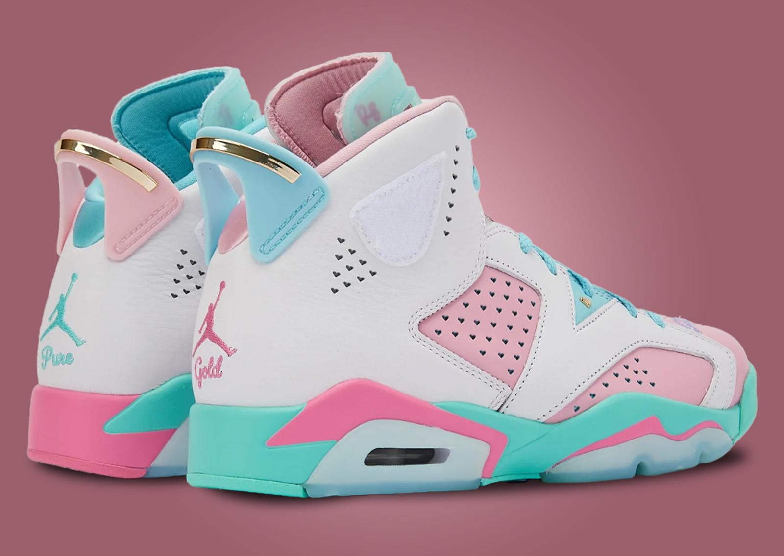 Jillian Beagley x Air Jordan 6 Retro DB Heel Angle