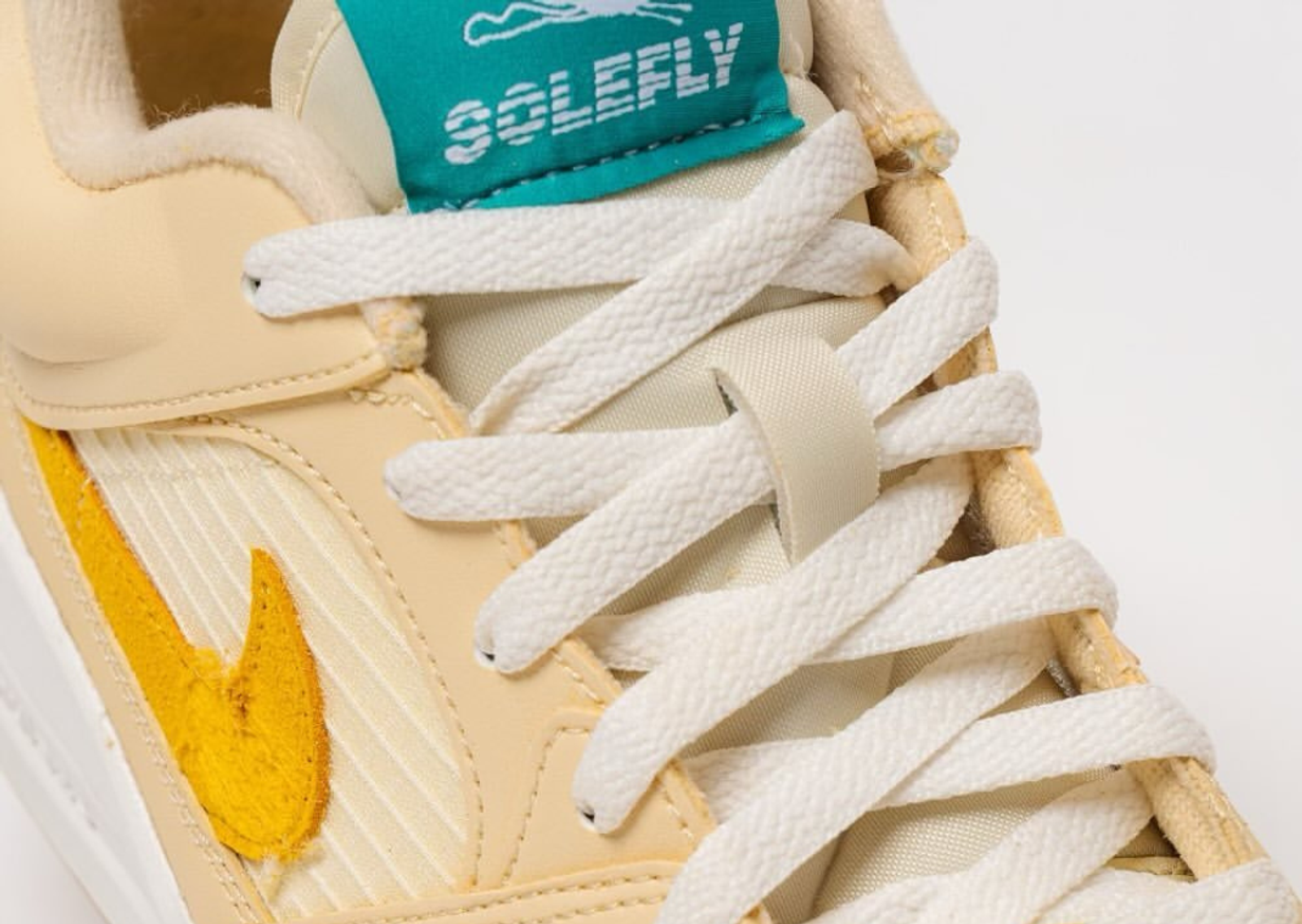 SoleFly x Jordan Stadium 90 Formula 1 Miami Beige Brown Tongue