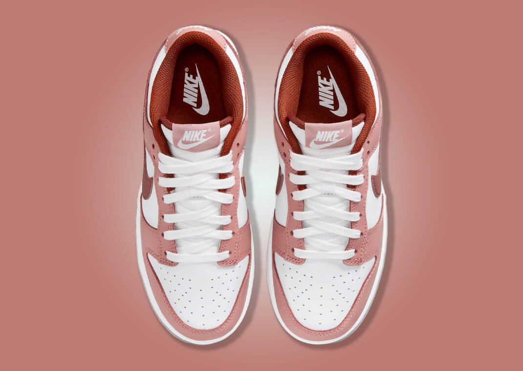 Dunk Low Rugged Orange Womens Lifestyle Shoes (Red Stardust/Rugged  Orange/White) Free Shipping