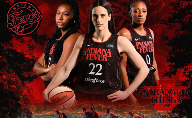 Nike x Stranger Things x Indiana Fever Jerseys