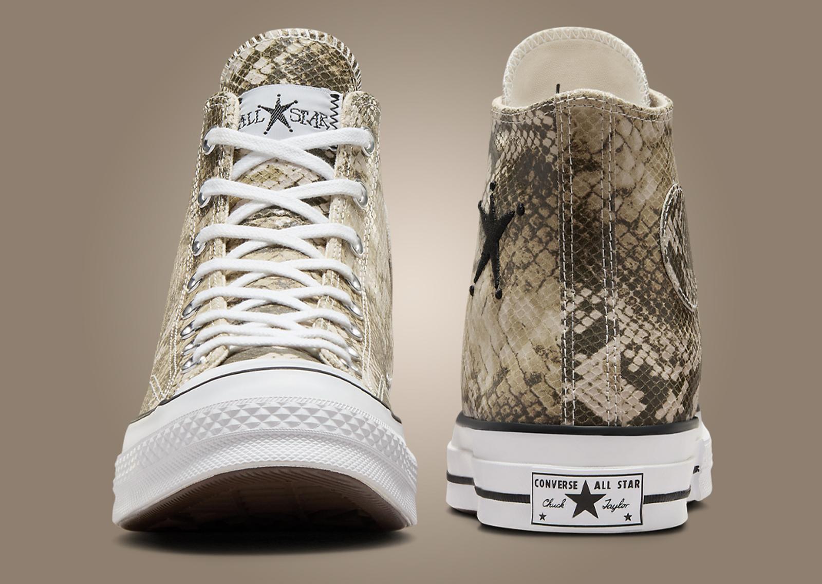 Stussy x Converse Chuck 70 Snakeskin Toe and Heel