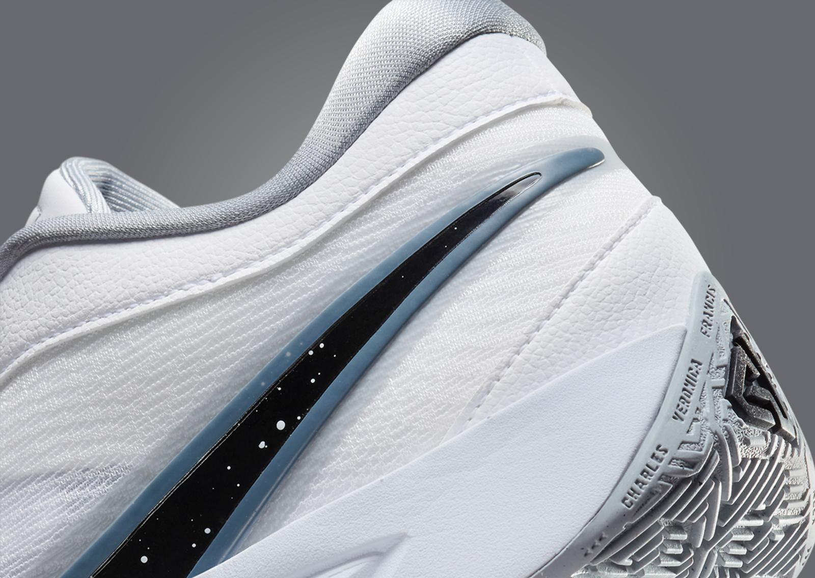 Nike Giannis Freak 6 White Black Heel Detail