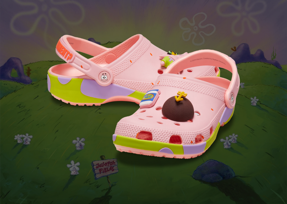The SpongeBob Squarepants x Crocs Classic Clog Patrick Releases in